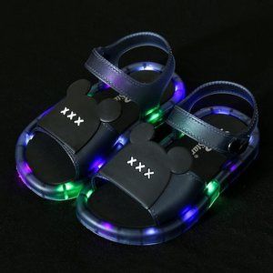 2021 summer new flash light sandals boys and girls